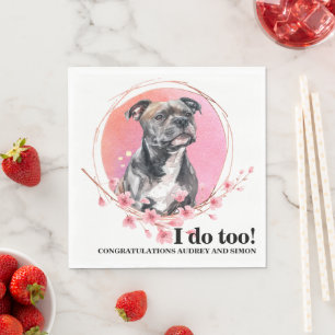 Guardanapo De Papel Inglês Staffordshire Bull Terrier Dog Photo