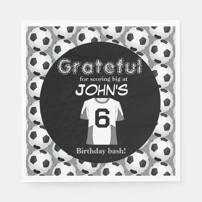 Guardanapo De Papel Início rápido da comemoração do 6 (Frente)