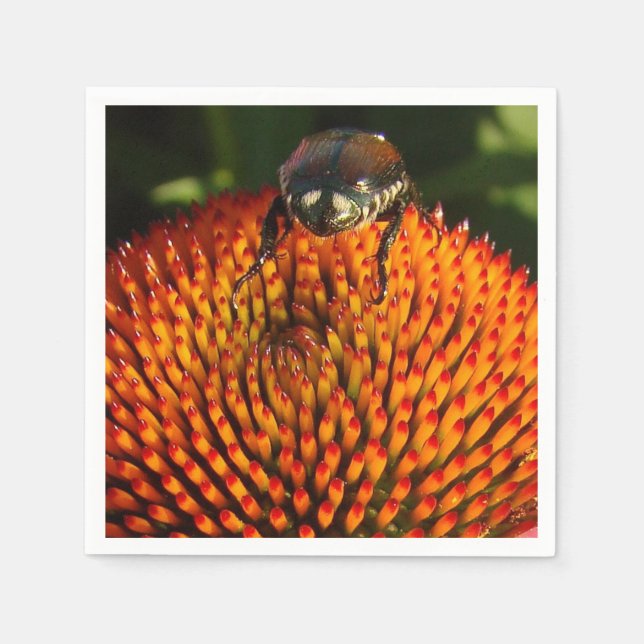 Guardanapo De Papel Inseto na ventoinha (Frente)