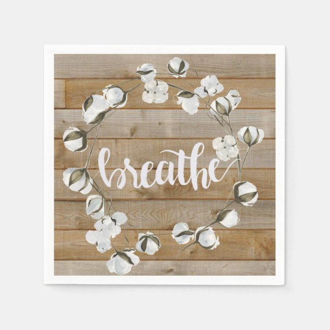 Guardanapo De Papel Inspiração para o setor agrícola - Respire (Frente)