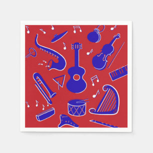 Guardanapo De Papel Instrumentos musicais