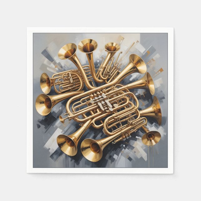 Guardanapo De Papel Instrumentos Musicais (Frente)