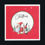 Guardanapo De Papel Instrutor Yoga Christmas Santa Claus<br><div class="desc">As férias são um excelente de tempo para entrar em forma, e que melhor maneira de fazer isso do que com ioga? Os instrutores de Yoga costumam se vestir como Papai Noel para ajudar a espalhar alegria de férias. Não se esqueça de trazer um tapete de ioga e algumas proteções...</div>