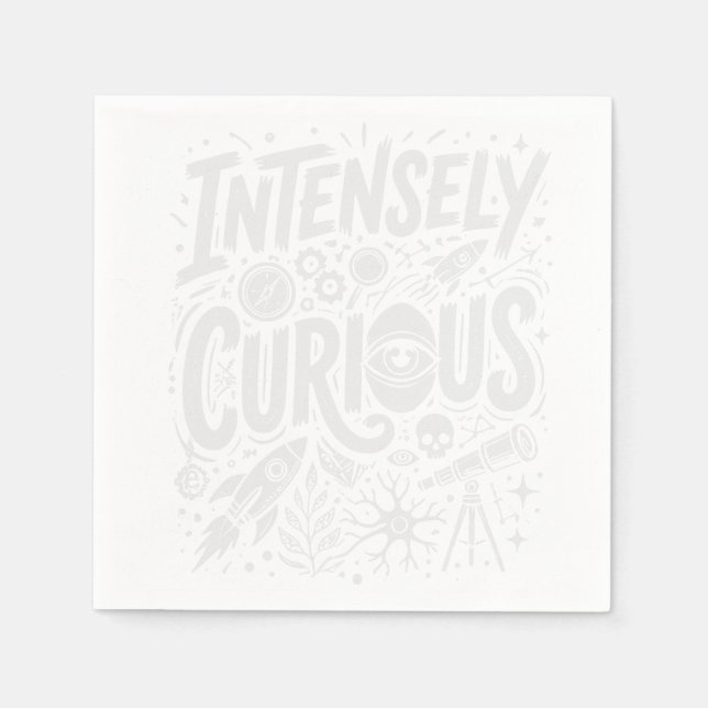 Guardanapo De Papel Intensely Curious (Frente)