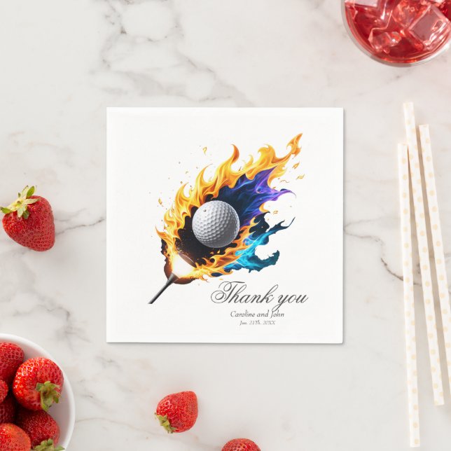 Guardanapo De Papel Intensidade de chama: A bola de golfe em ação (Insitu)