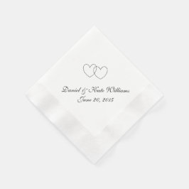 Guardanapo De Papel "Intertravando Corações" Papel Napkins