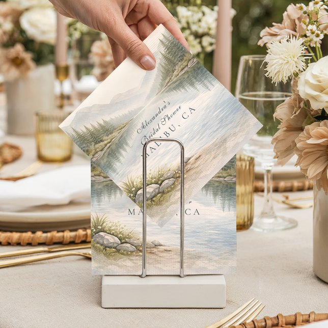Guardanapo De Papel Into The Mountains Bridal Shower (Criador carregado)