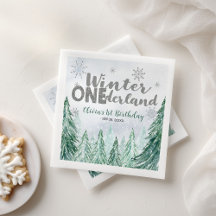 Inverno Onederland Primeiro Aniversário Flocos de 
