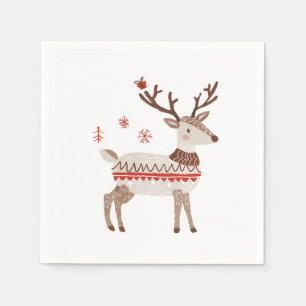 Guardanapo De Papel Inverno, Yule e Nápoles Festivas de Natal