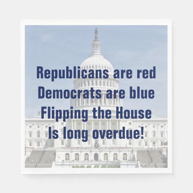 Guardanapo De Papel Invertendo a Câmara dos Representantes (Frente)