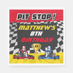 Guardanapo De Papel Ir Kart CheckFlag Aniversário