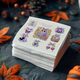 Guardanapo De Papel Iridescente Coquette Assustador ONE Halloween