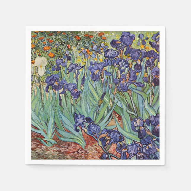 Guardanapo De Papel Íris de Van Gogh Pintura Impressionista (Frente)
