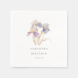 Guardanapo De Papel Iris Floral Wedding Elegante