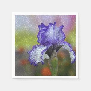Guardanapo De Papel Íris roxa bonito