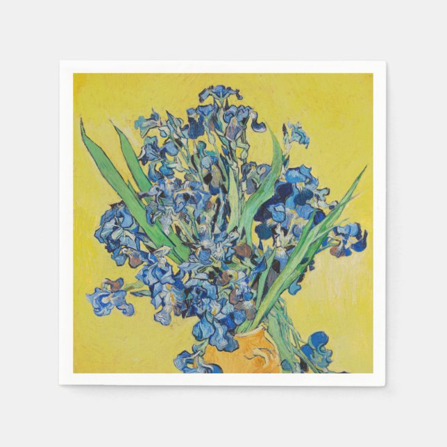 Guardanapo De Papel Irises Vincent van Gogh (Frente)