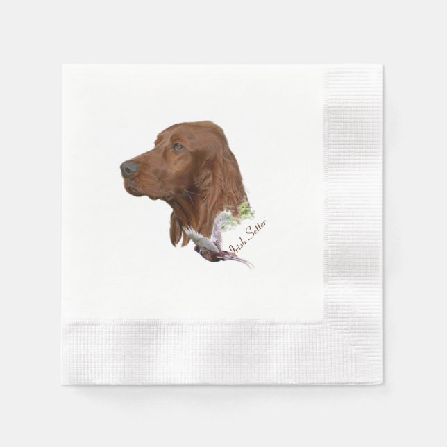 Guardanapo De Papel Irish Setter (Frente)