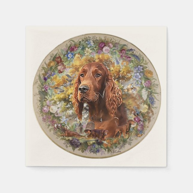 Guardanapo De Papel Irish Setter - Ultimate Upland Bird Dog (Frente)