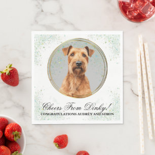 Guardanapo De Papel Irlandês Terrier Wedding Napkins Com Cães Foto