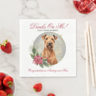 Guardanapo De Papel Irlandês Terrier Wedding Napkins Com Cães Foto
