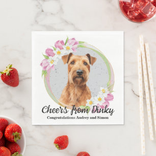 Guardanapo De Papel Irlandês Terrier Wedding Napkins Com Cães Foto