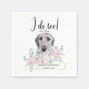 Guardanapo De Papel Irlandês Wolfhound Dog Casamento Cocktail Napkins