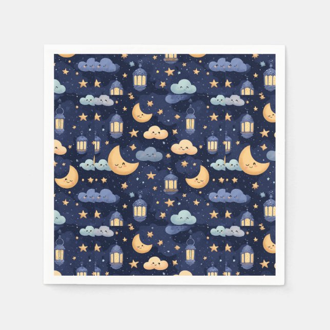 Guardanapo De Papel Islamic Baby Shower Napkins | Aqiqah Party (Frente)