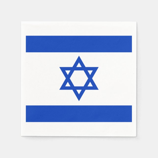 Guardanapo De Papel Israel flag Napkins (Frente)