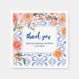 Guardanapo De Papel Isso é Chá de panela floral de verão