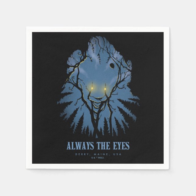 Guardanapo De Papel IT Sempre As Árvores Pareidólicas Dos Olhos (Frente)