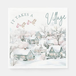 Guardanapo De Papel it takes a village napkins