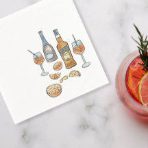 Italiano Spritz Cocktail Napkins