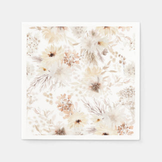Guardanapo De Papel Ivory Boho Floral