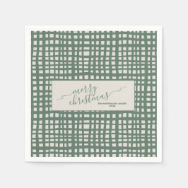 Guardanapo De Papel Ivory Christmas Poinsettia Sage elegant