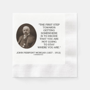 Guardanapo De Papel J.P. Primeira etapa de Morgan para a obtenção em