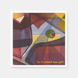 Guardanapo De Papel Já É Hora Do Cocktail? Cocktail Napkin