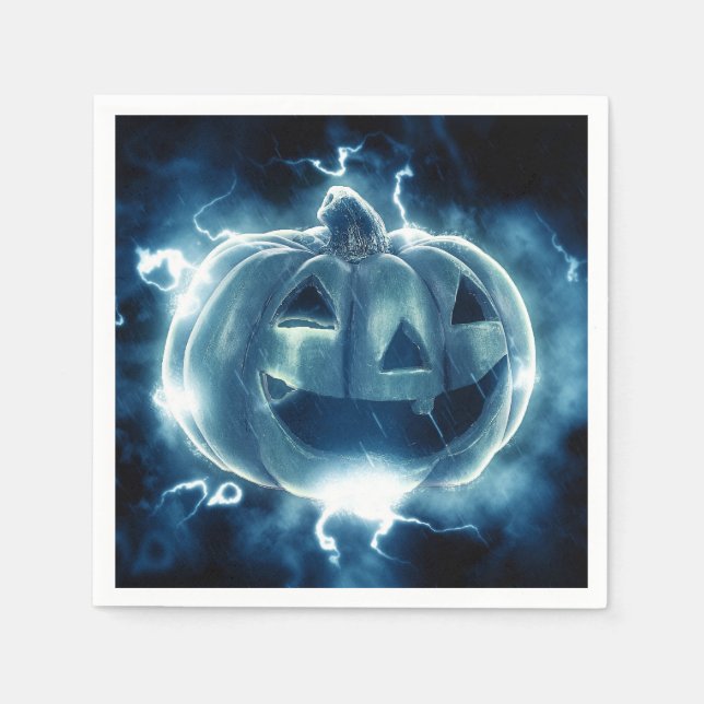 Guardanapo De Papel jack-o-lanterna na chuva (Frente)