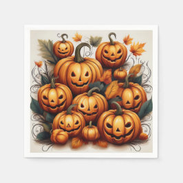 Guardanapo De Papel Jack O Lanterns