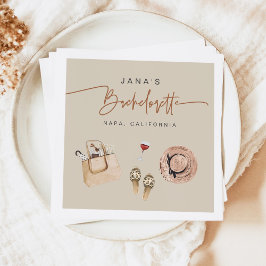 Guardanapo De Papel JADE Bohemian Napa Vinícola Bachelorette