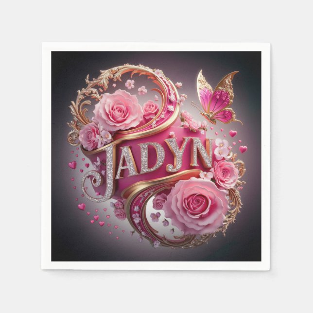 Guardanapo De Papel Jadyn, Aniversário (Frente)