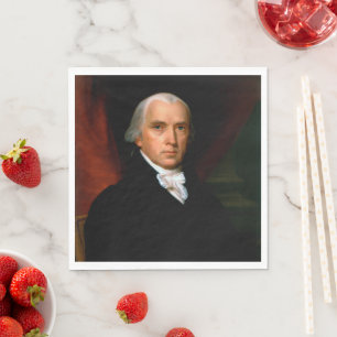 Guardanapo De Papel James Madison o 4º Presidente: América Colonial