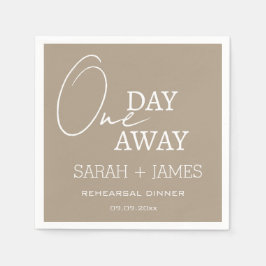 Guardanapo De Papel Janta De Ensaio Sobre O Casamento De Taupe Um Dia 