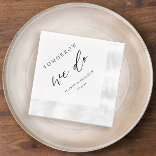 Guardanapo De Papel Janta Elegante Amanhã Fazemos Napkins