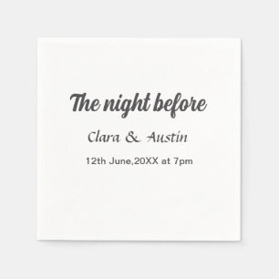 Guardanapo De Papel Jantar a noite antes do mínimo simples