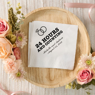 Guardanapo De Papel Jantar de ensaio 24 horas e contagem