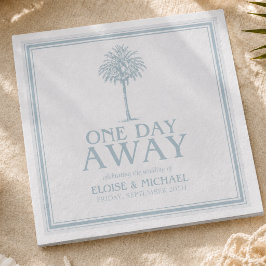 Guardanapo De Papel Jantar de Ensaios de Casamento Coastal Palm