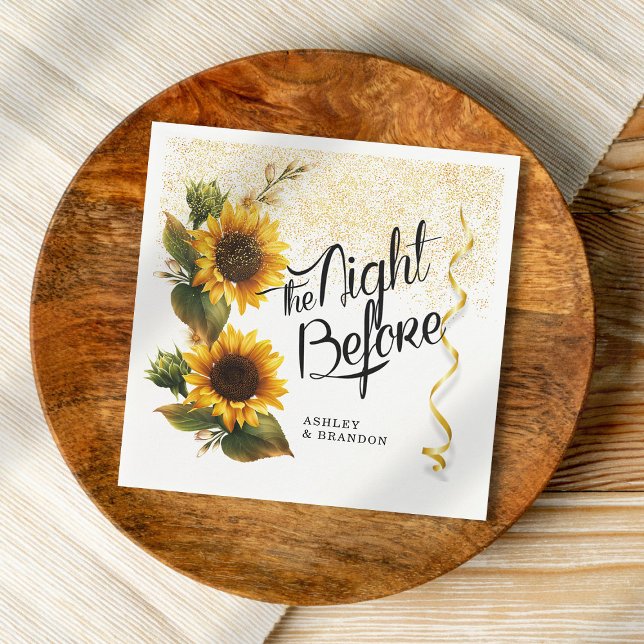 Guardanapo De Papel Jantar de Ensaios de Girassóis Mínimos (Criador carregado)