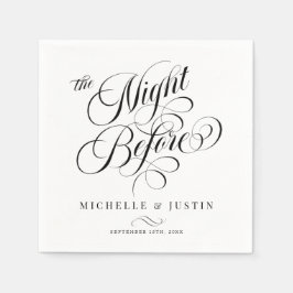 Guardanapo De Papel  Jantar de Rehearsal Minimalista Elegante Moderno 