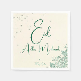 Guardanapo De Papel Jantar no Eid Al Adha em Verde Sage