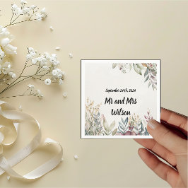 Guardanapo De Papel JANTO de Casamento Cores do Jardim do BOHO Pastel